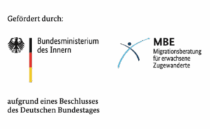 Logo des Bundesministeriums des Innern und der Migrationsberatung für erwachsene Zugewanderte