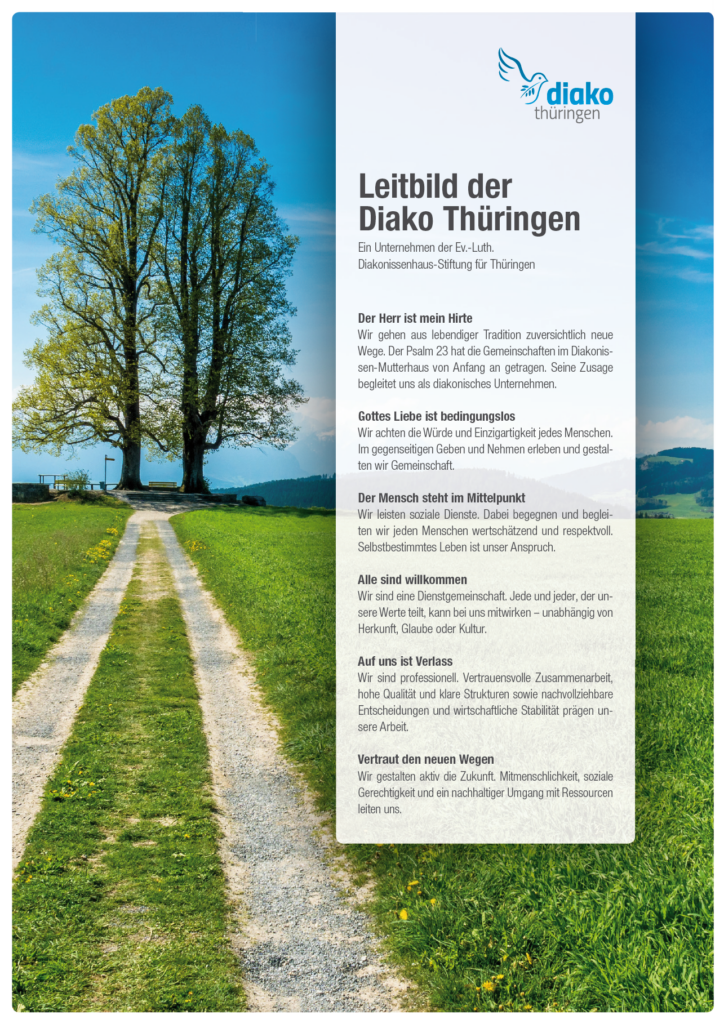 Baum mit Leitbild der Diako Thüringen