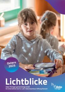 Cover der Osterausgabe der Lichblicke, zu sehen ist ein junges Mädchen beim Zeichnen