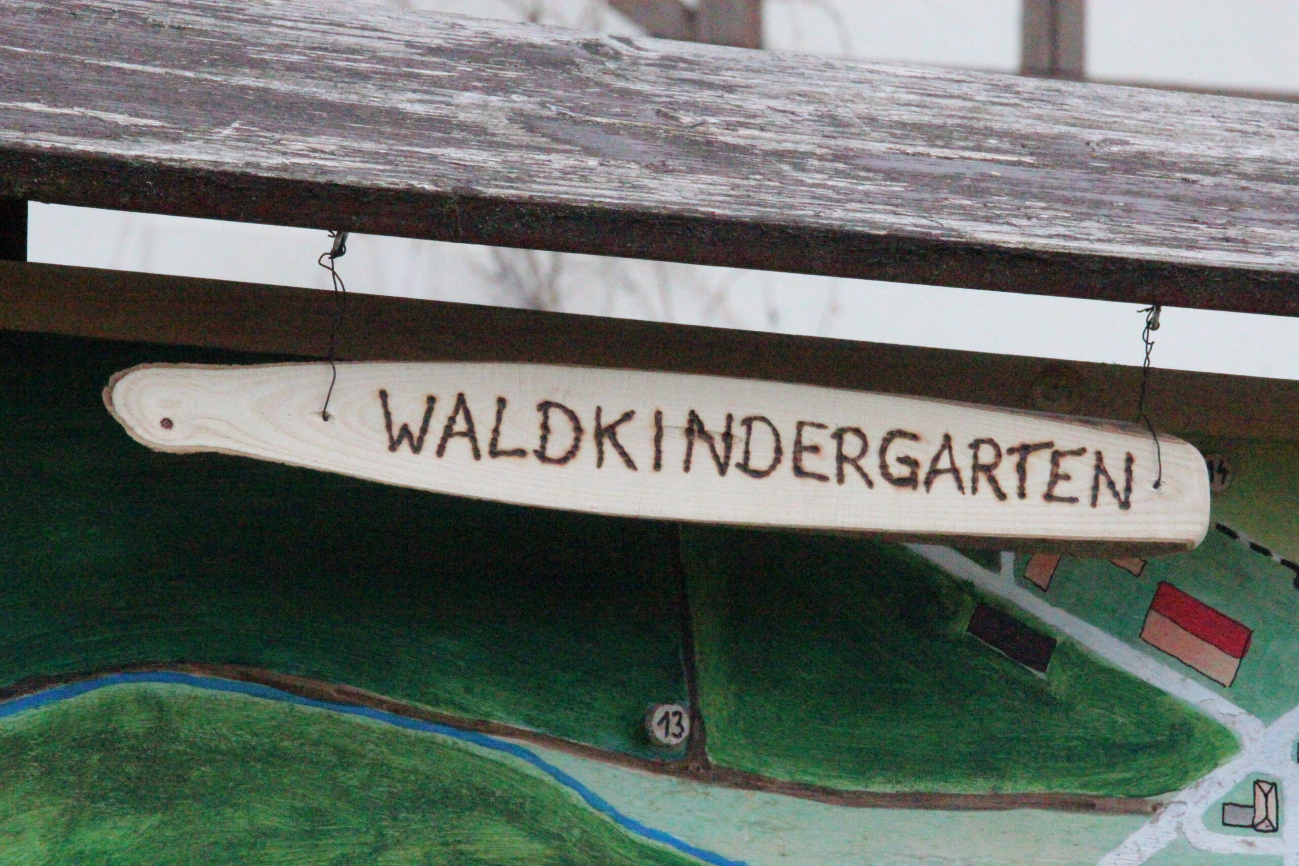 Unser Eingangsschild