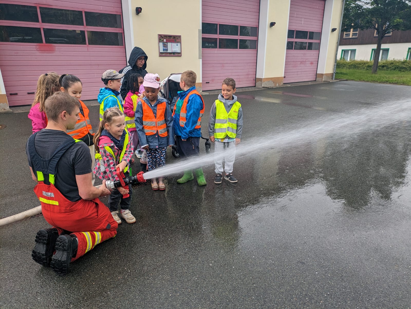 Kindergarten Am Eichwald Bad Blankenburg bei der Feuerwehr