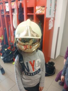 Kindergarten am Jakobsweg Kerspleben bei der Feuerwehr