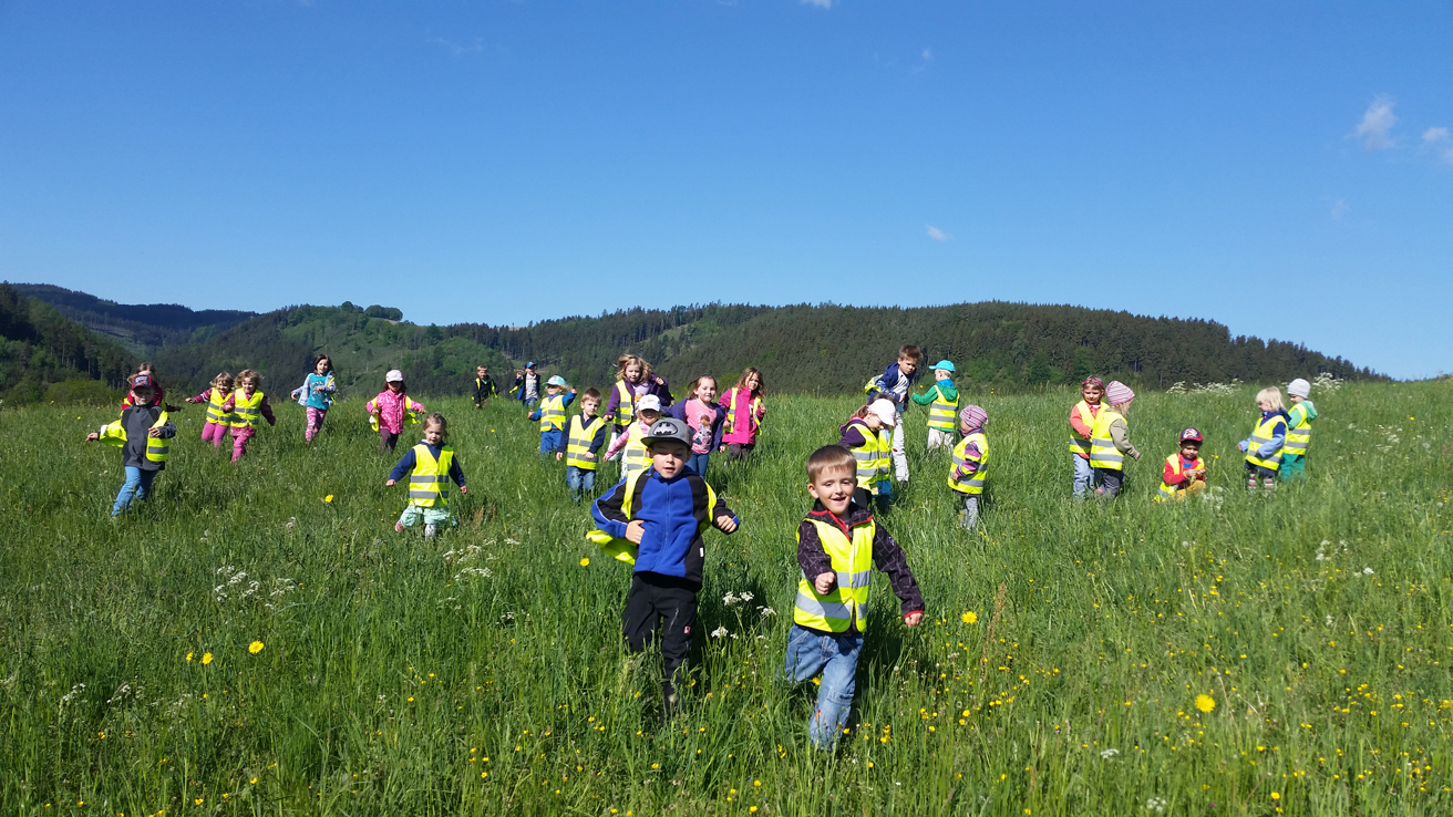 Kindergarten Zwergenparadies Leutenberg - Auf der Wiese
