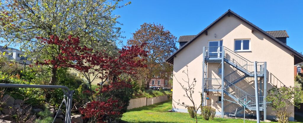 Besondere Wohnform Michaelishaus Schleiz, Blick in den Garten