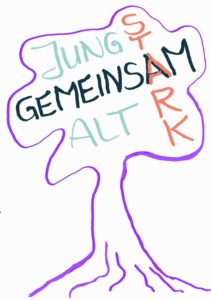 Besondere Wohnform Michaelishaus Schleiz, Logo des Hauses Baum mit Schrift