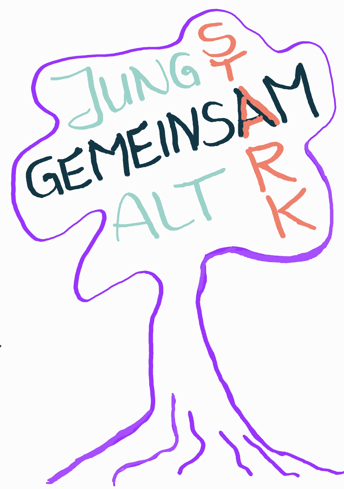 Besondere Wohnform Michaelishaus Schleiz, Logo des Hauses Baum mit Schrift