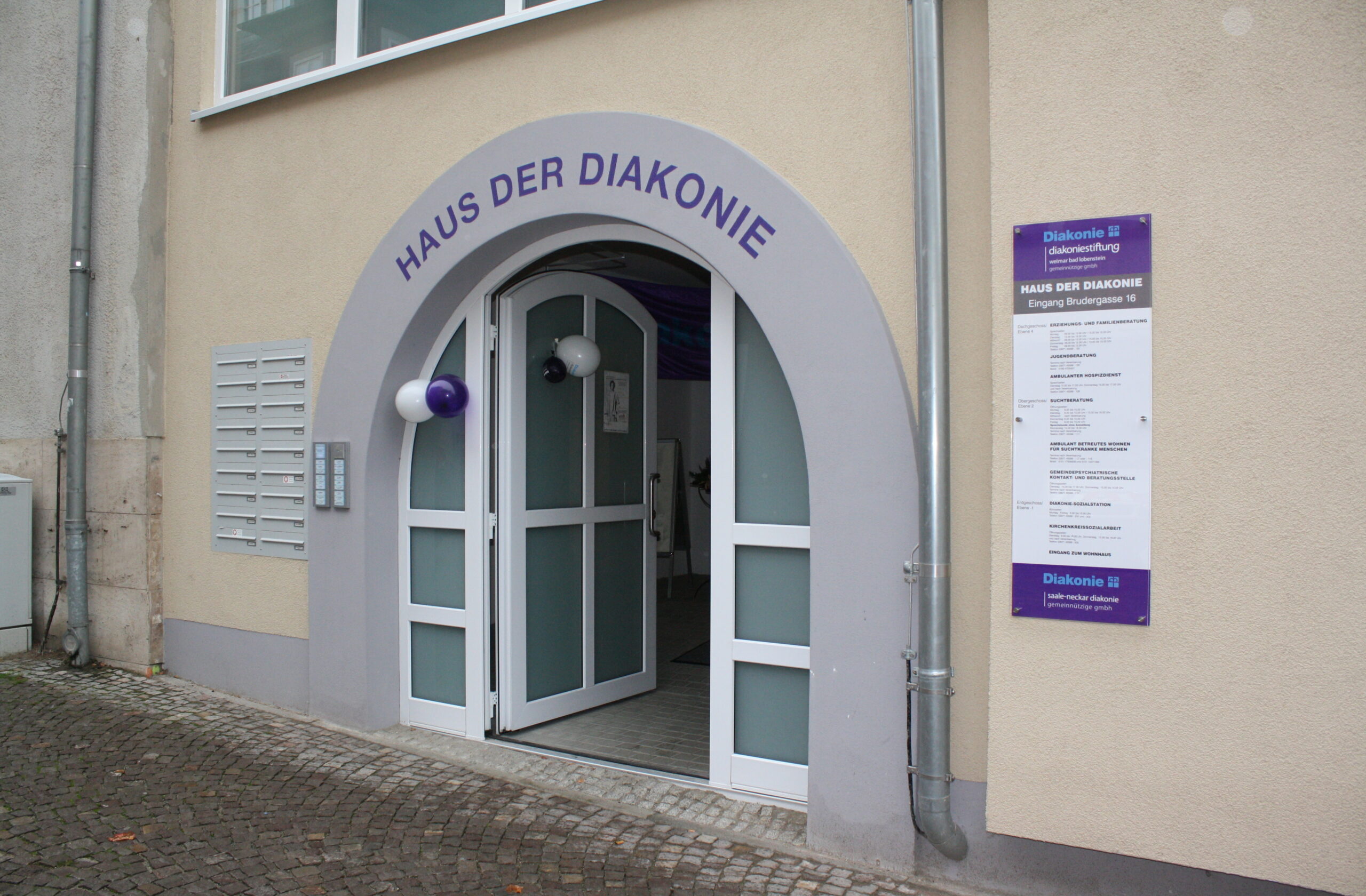 Haus der Diakonie in Saalfeld_Eingangstor