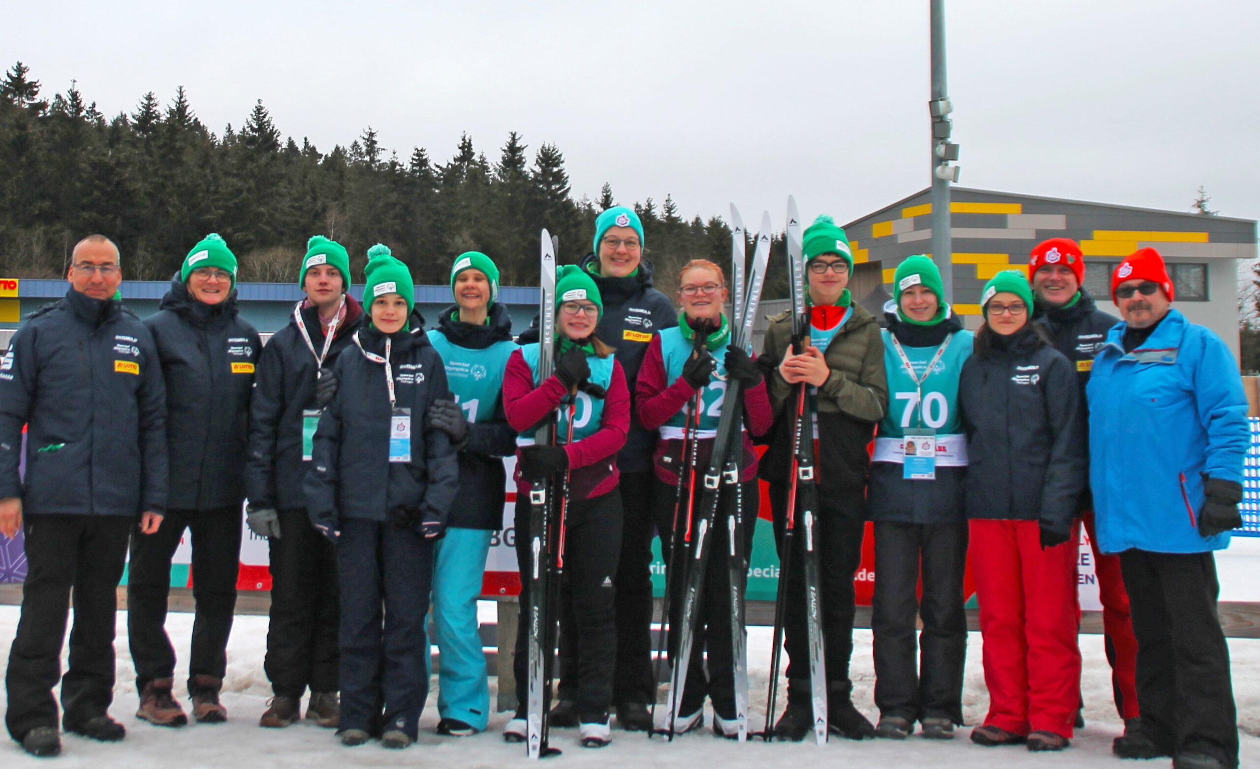 Johannes Landenberger Förderzentrum Johannes Falk in Weimar - eine Gruppe Schüler im Skilager
