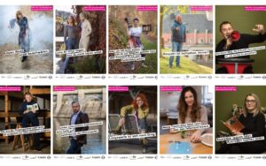 Partnerschaft für Denokratie_Zukunftsladen, Saalfeld, Bildercollage verschiedener Plakate