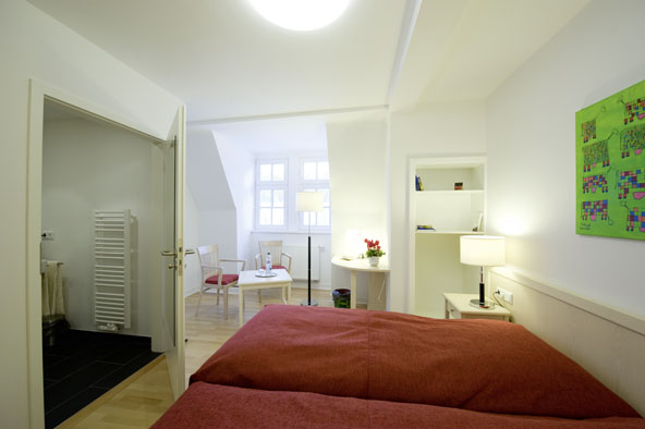 Zimmer in der Herberge der Diakoniestiftung Thüringen