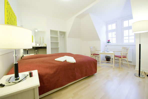 Zimmer in der Herberge der Diakoniestiftung Thüringen