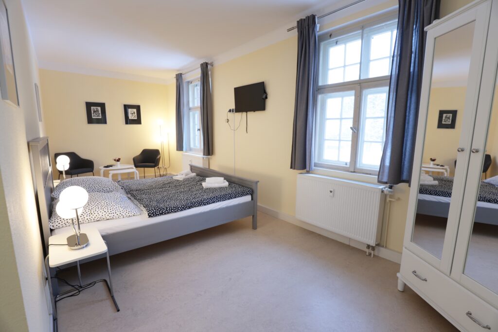 Landgut Holzdorf Blick in ein Pensionszimmer