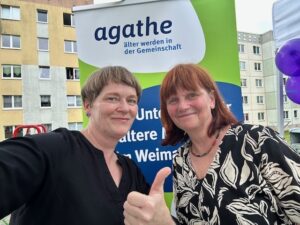AGATHE-Ansprechpartnerinnen zwei Frauen