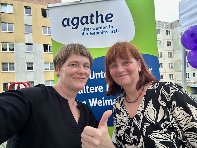 AGATHE-Ansprechpartnerinnen zwei Frauen