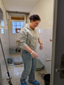 Einsatz einer Schülerin im Tierheim