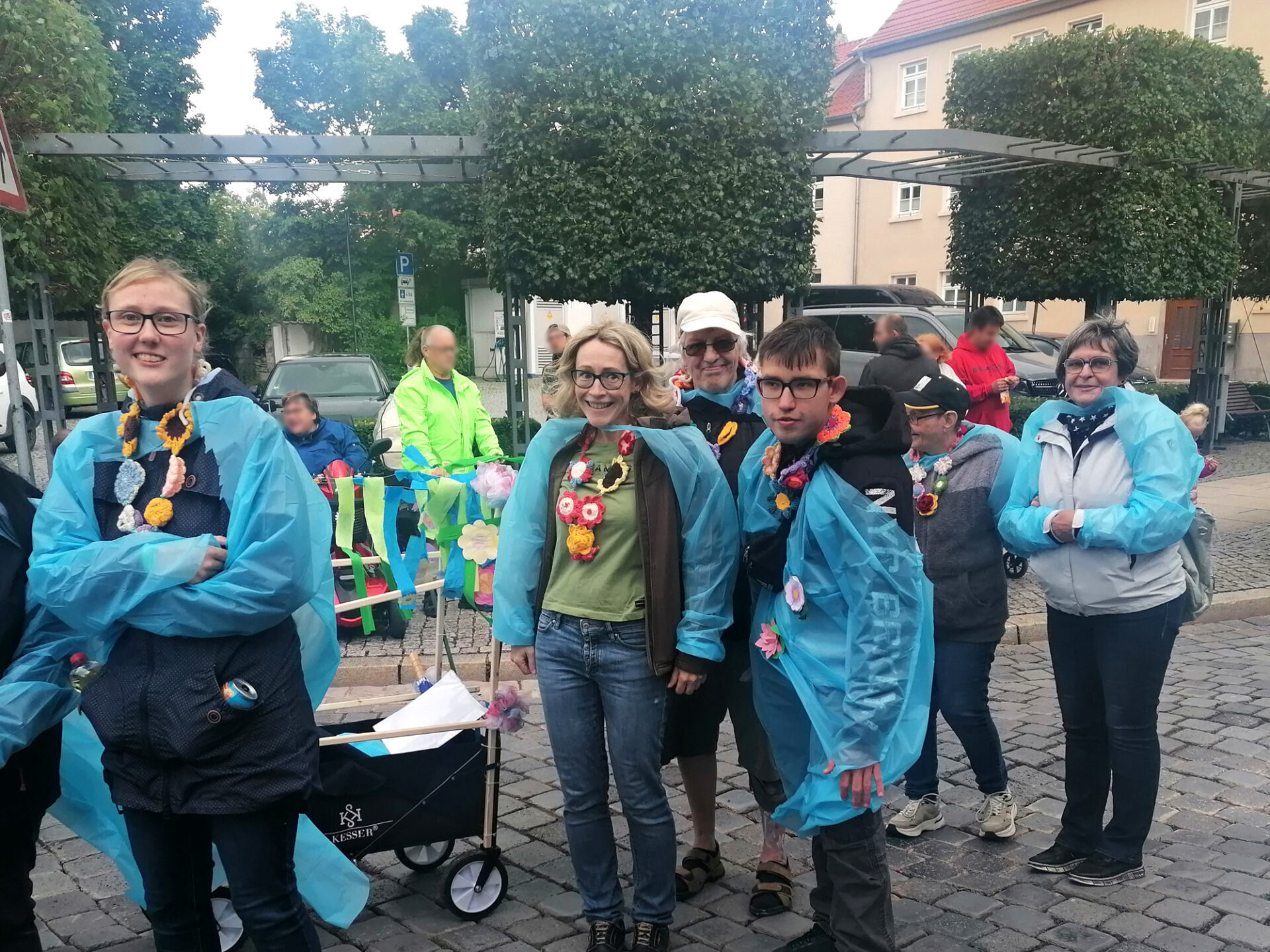 Werkstätten beim Brunnenfestumzug in Bad Langensalza