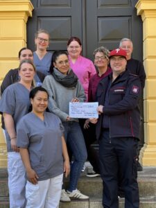 Spendenübergabe der Feuerwehr Altenburg-Kosma an unser Hospiz