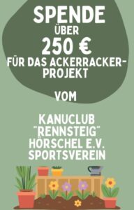 Spendenscheck des Kanuvereins